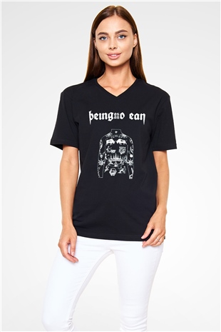 Being as an Ocean Siyah Unisex V Yaka Tişört