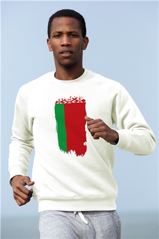 Belarus Beyaz Unisex Sweatshirt