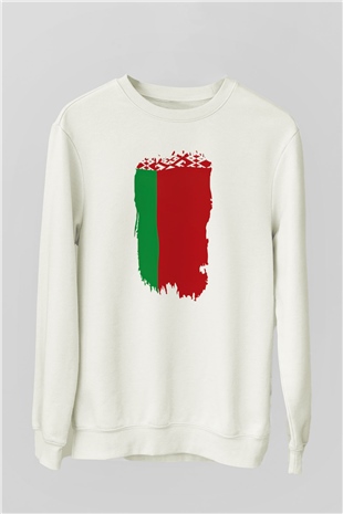 Belarus Beyaz Unisex Sweatshirt
