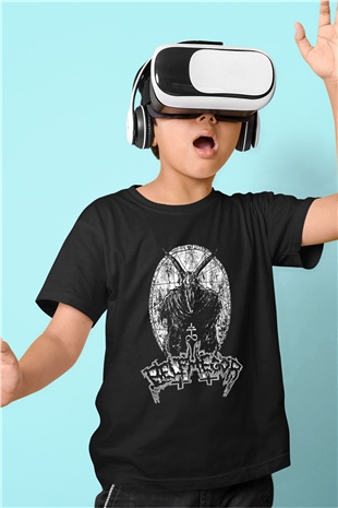 Belphegor Baskılı Unisex Siyah Çocuk Tişört - Tshirt