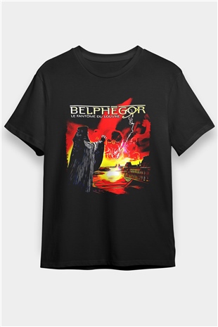 Belphegor Baskılı Unisex Siyah Tişört - Tshirt