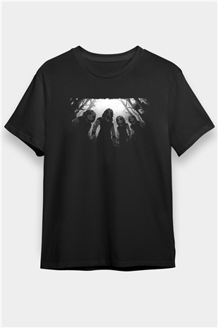 Belzebubs Baskılı Unisex Siyah Tişört - Tshirt