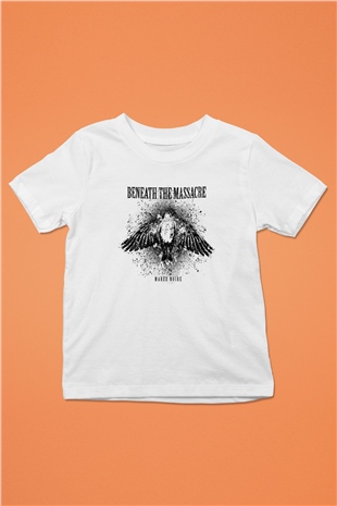 Beneath the Massacre Baskılı Unisex Beyaz Çocuk Tişört