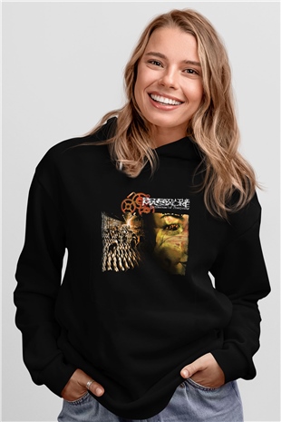 Beneath the Massacre Baskılı Unisex Siyah Hoodie
