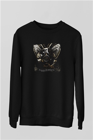 Beneath the Massacre Baskılı Unisex Siyah Sweatshirt