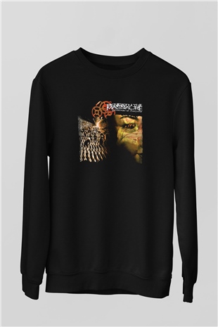 Beneath the Massacre Baskılı Unisex Siyah Sweatshirt