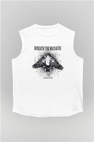 Beneath the Massacre Beyaz Unisex Kolsuz Tişört