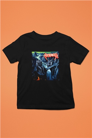 Benediction Baskılı Siyah Unisex Çocuk Tişört