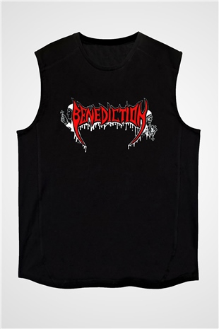 Benediction Siyah Unisex Kolsuz Tişört