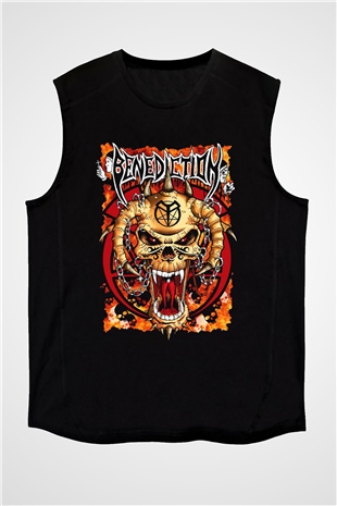 Benediction Siyah Unisex Kolsuz Tişört