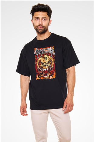 Benediction Siyah Unisex Oversize Tişört T-Shirt