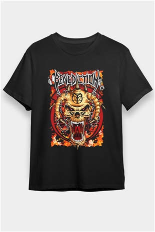Benediction Siyah Unisex Tişört T-Shirt - TişörtFabrikası