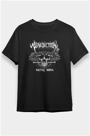 Benediction Siyah Unisex Tişört T-Shirt - TişörtFabrikası