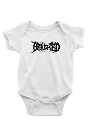 Benighted Baskılı Beyaz Unisex Bebek Body - Zıbın