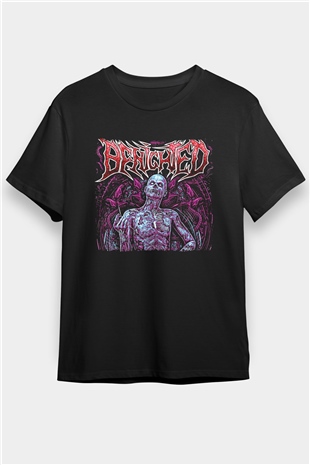 Benighted Baskılı Unisex Siyah Tişört - Tshirt