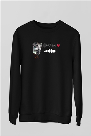 Benjamin Franklin Siyah Unisex Sweatshirt