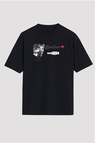Benjamin Franklin Siyah Oversize Tişört Oversize T-shirt - TişörtFabrikası
