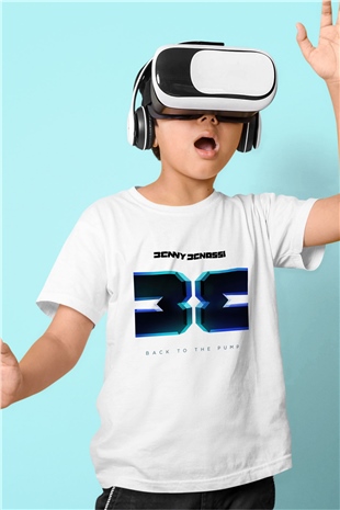 Benny Benassi Baskılı Beyaz Unisex Çocuk Tişört
