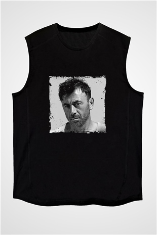 Benny Benassi Baskılı Unisex Siyah Kolsuz Tişört