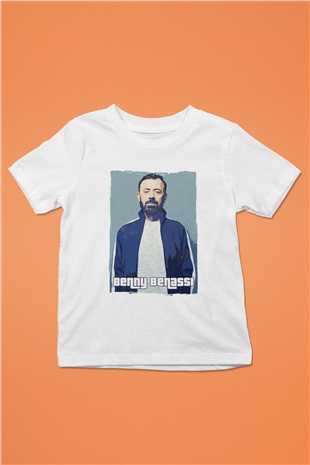 Benny Benassi Beyaz Unisex Çocuk Tişört