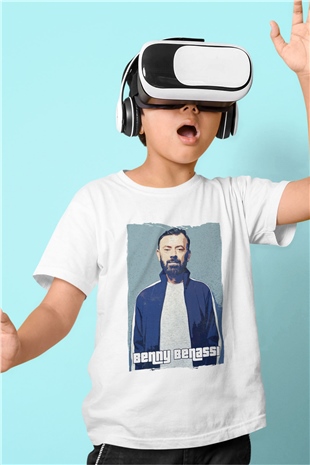 Benny Benassi Beyaz Unisex Çocuk Tişört