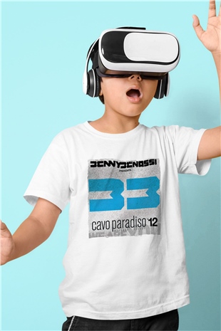 Benny Benassi Beyaz Unisex Çocuk Tişört