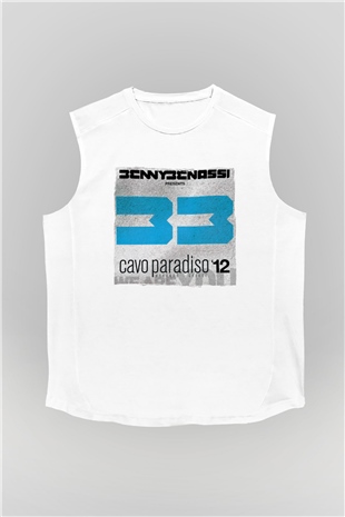 Benny Benassi Beyaz Unisex Kolsuz Tişört