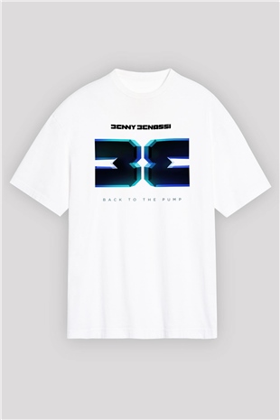 Benny Benassi Beyaz Unisex Oversize Tişört T-Shirt