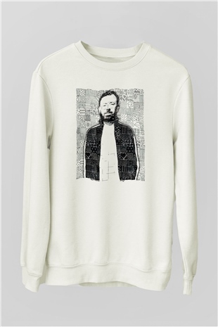 Benny Benassi Beyaz Unisex Sweatshirt
