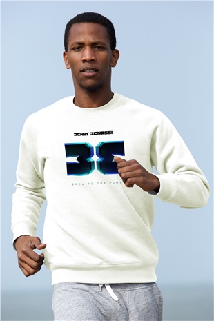 Benny Benassi Beyaz Unisex Sweatshirt