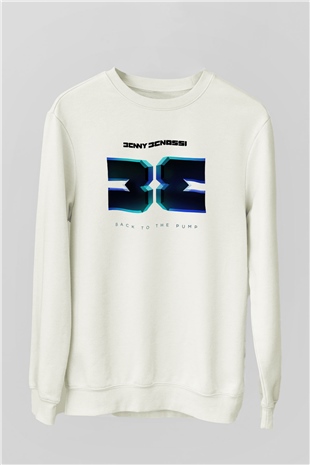 Benny Benassi Beyaz Unisex Sweatshirt