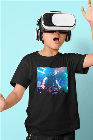 Benny Benassi Siyah Unisex Çocuk Tişört
