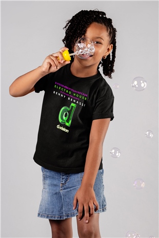 Benny Benassi Siyah Unisex Çocuk Tişört