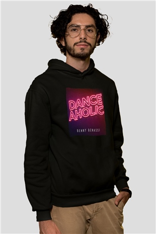 Benny Benassi Siyah Unisex Kapüşonlu Sweatshirt