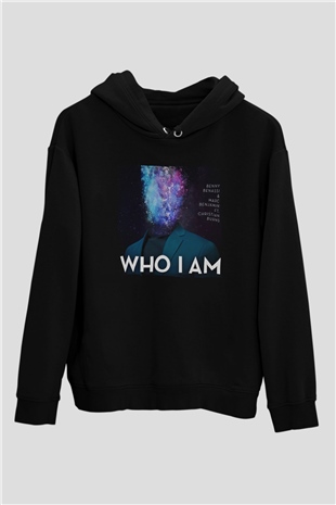 Benny Benassi Siyah Unisex Kapüşonlu Sweatshirt