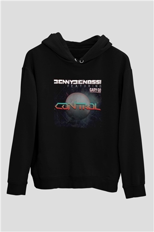 Benny Benassi Siyah Unisex Kapüşonlu Sweatshirt