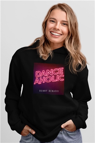 Benny Benassi Siyah Unisex Kapüşonlu Sweatshirt