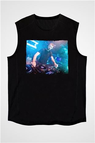 Benny Benassi Siyah Unisex Kolsuz Tişört
