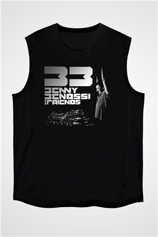 Benny Benassi Siyah Unisex Kolsuz Tişört