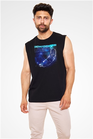Benny Benassi Siyah Unisex Kolsuz Tişört