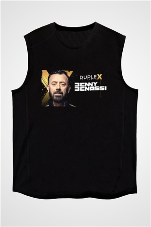 Benny Benassi Siyah Unisex Kolsuz Tişört