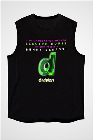 Benny Benassi Siyah Unisex Kolsuz Tişört