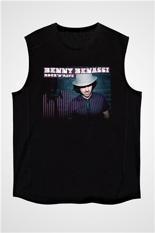 Benny Benassi Siyah Unisex Kolsuz Tişört
