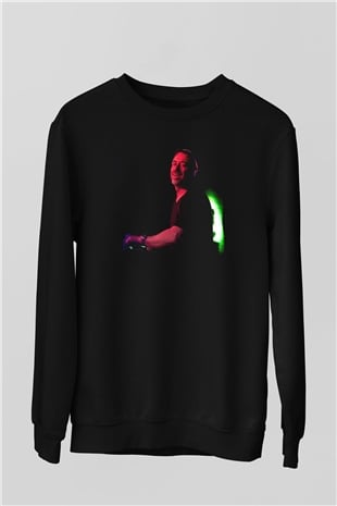 Benny Benassi Siyah Unisex Sweatshirt