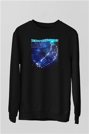 Benny Benassi Siyah Unisex Sweatshirt