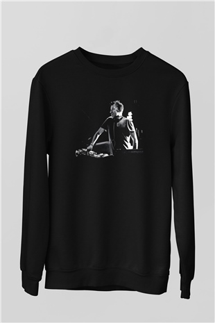 Benny Benassi Siyah Unisex Sweatshirt
