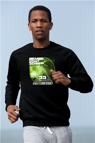 Benny Benassi Siyah Unisex Sweatshirt