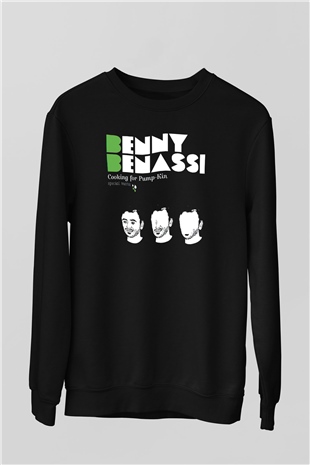 Benny Benassi Siyah Unisex Sweatshirt