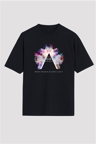 Benny Benassi Siyah Oversize Tişört Oversize T-shirt - TişörtFabrikası
