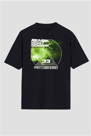 Benny Benassi Siyah Oversize Tişört Oversize T-shirt - TişörtFabrikası
